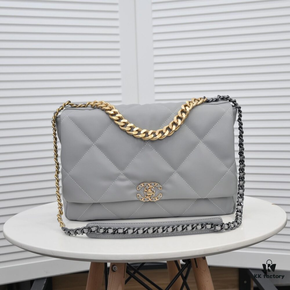 69305521f09edb6de4c4f1d3 Large Gray Chanel Latest Bestseller in Stock 📣📣 Synchronized with Boutique, Imported Calfskin Leather 🐂, Extremely Soft Touch