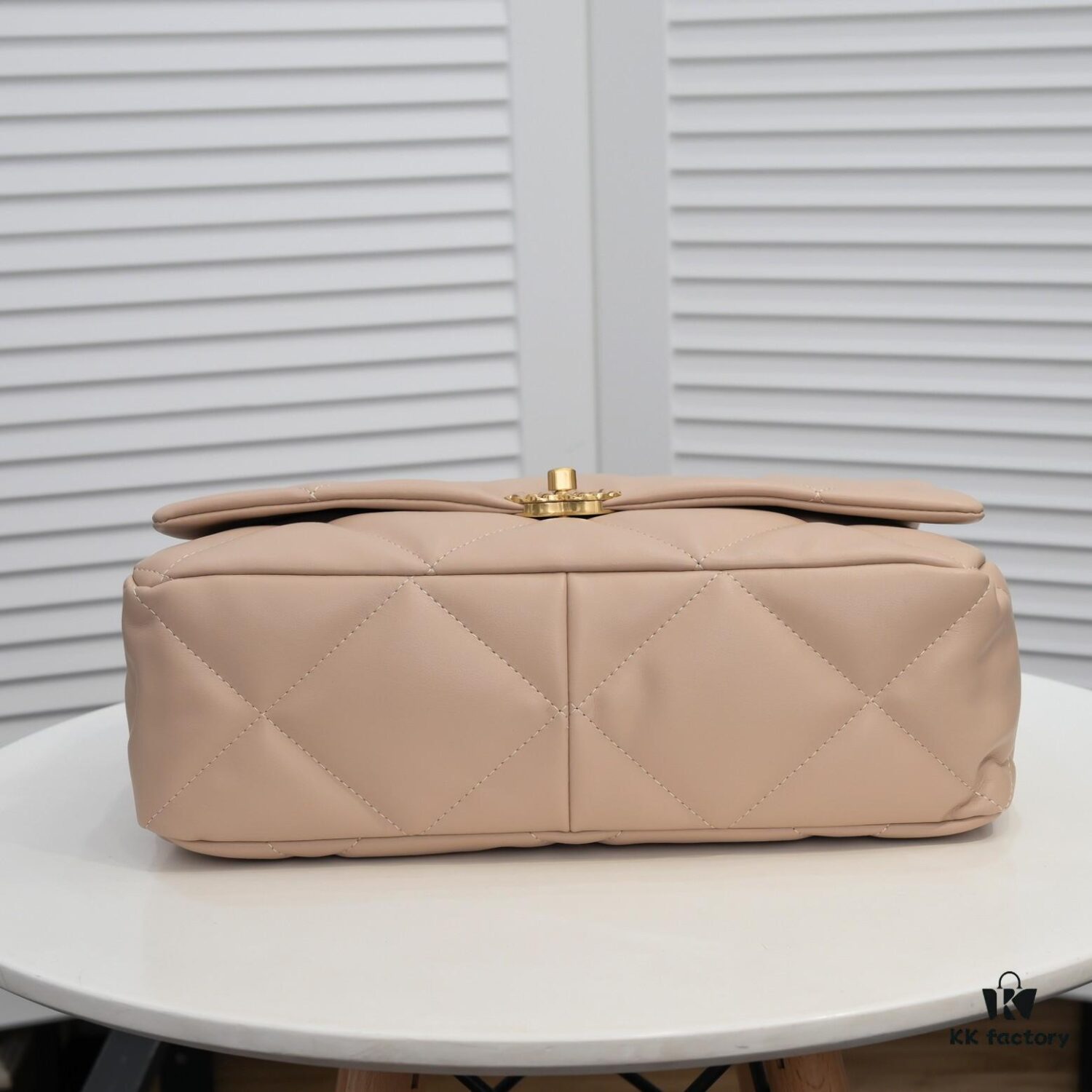 69305523f09edb6de4c4f1d5 Beige Large Chanel Latest Bestseller Release 📣📣 Cabinet Synchronized, Imported Calfskin Leather with Super Soft Touch