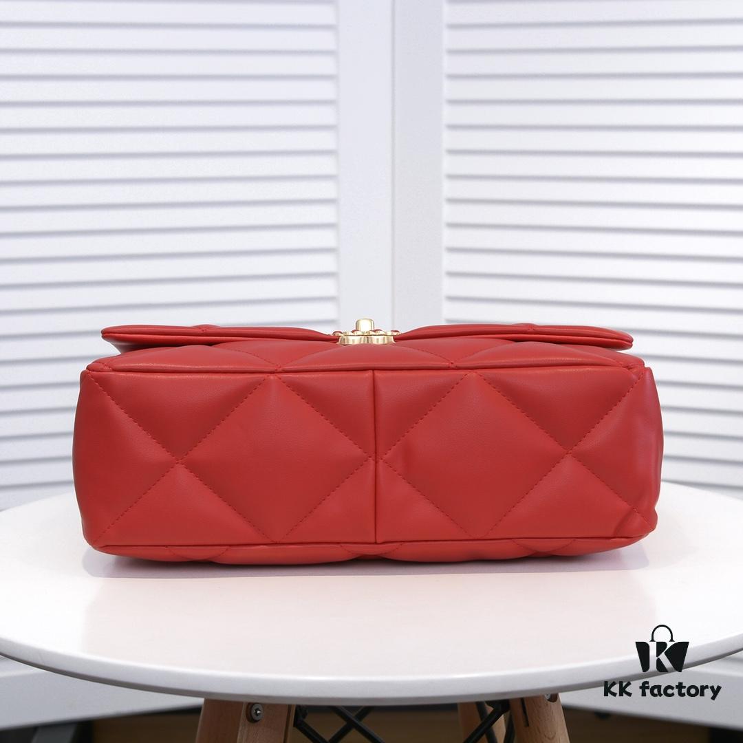 69305530f09edb6de4c4f1eb Large Red Chanel Latest Bestseller Now Available, Huge Size, Synchronized with Counter, Imported Cowhide, Extremely Soft Touch