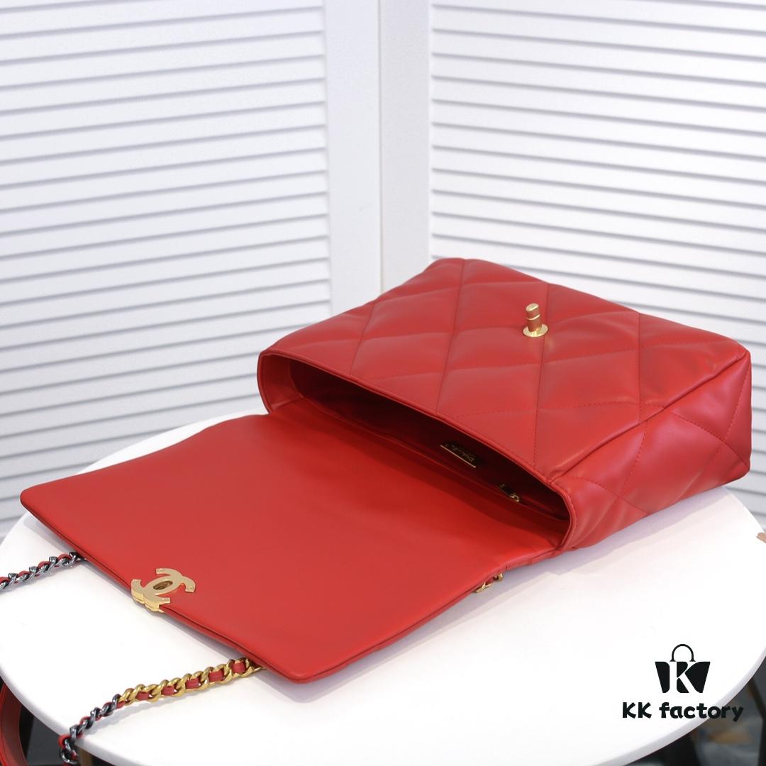 69305533f09edb6de4c4f1f2 Large Red Chanel Latest Bestseller Now Available, Huge Size, Synchronized with Counter, Imported Cowhide, Extremely Soft Touch