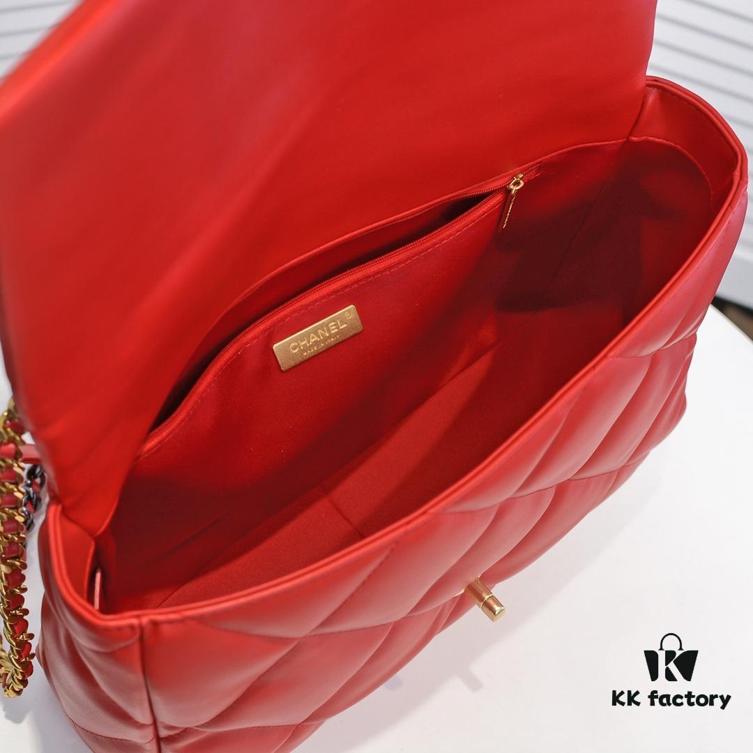 69305533f09edb6de4c4f1f4 Large Red Chanel Latest Bestseller Now Available, Huge Size, Synchronized with Counter, Imported Cowhide, Extremely Soft Touch