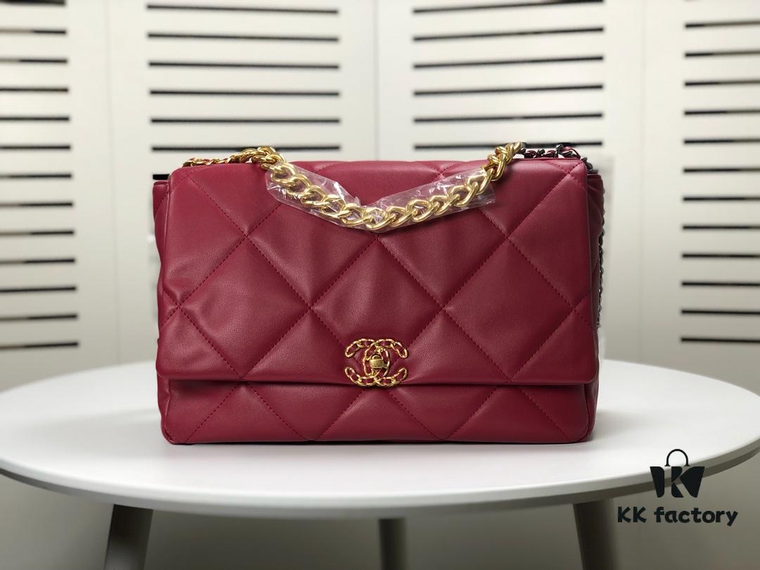 69305537f09edb6de4c4f1f8 Burgundy Red Oversized Chanel Latest Bestseller Release 📣📣 Synchronized with Counter, Premium Imported Cowhide Leather, Extremely Soft Touch