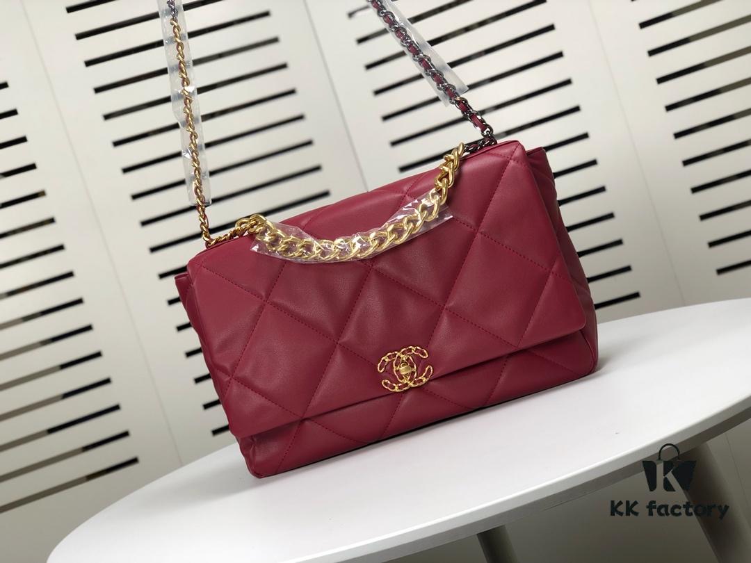 6930553df09edb6de4c4f204 Burgundy Red Oversized Chanel Latest Bestseller Release 📣📣 Synchronized with Counter, Premium Imported Cowhide Leather, Extremely Soft Touch