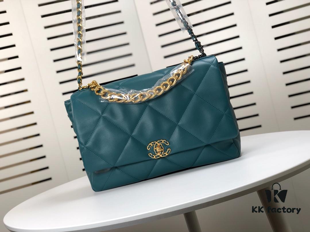 69305542f09edb6de4c4f20c Turquoise Blue Large Chanel Latest Bestseller Just Arrived, Synchronized with Boutique, Premium Imported Calfskin Leather, Extremely Soft Touch