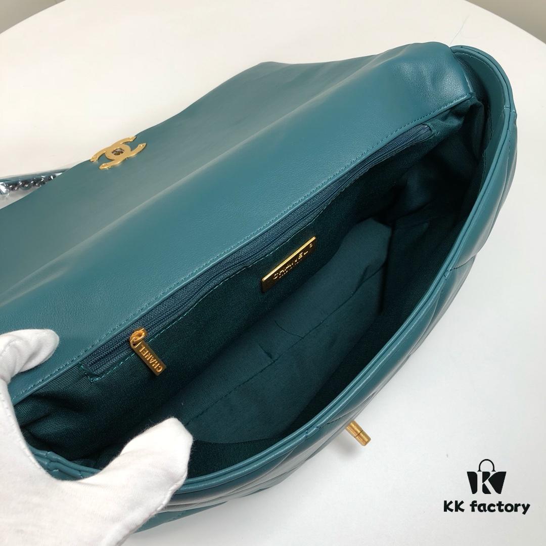 69305542f09edb6de4c4f20d Turquoise Blue Large Chanel Latest Bestseller Just Arrived, Synchronized with Boutique, Premium Imported Calfskin Leather, Extremely Soft Touch