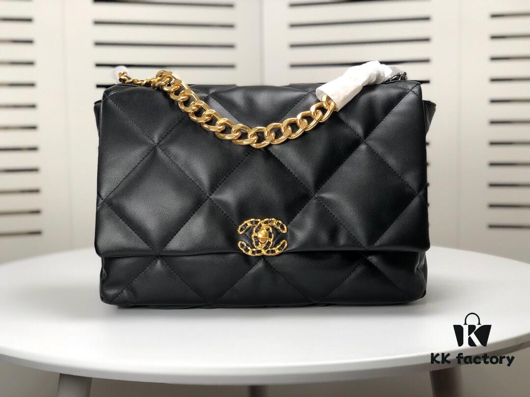 69305547f09edb6de4c4f216 Black Large Size Chanel Latest Bestseller Just Arrived - Imported Cowhide, Soft Texture, Elegant and Versatile Design