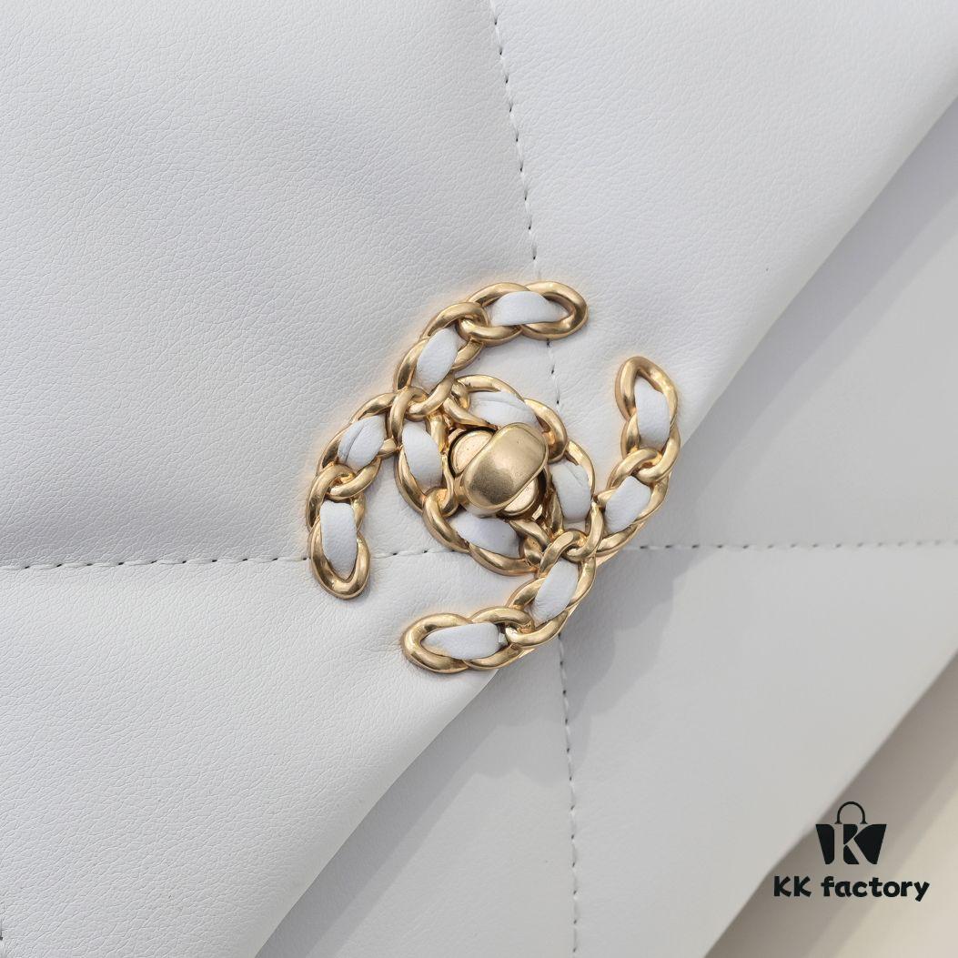 69305566f09edb6de4c4f249 Pure White Medium-Sized Chanel Latest Bestseller - Now Available 📣📣 Same as Boutique, Imported Calfskin Leather 🐂, Extremely Soft to the Touch