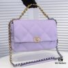 6930556ff09edb6de4c4f25a Purple Medium-Sized Chanel Latest Bestseller Release 📣📣 Synchronized with Counter, Premium Imported Calfskin Leather 🐂, Extremely Soft Texture