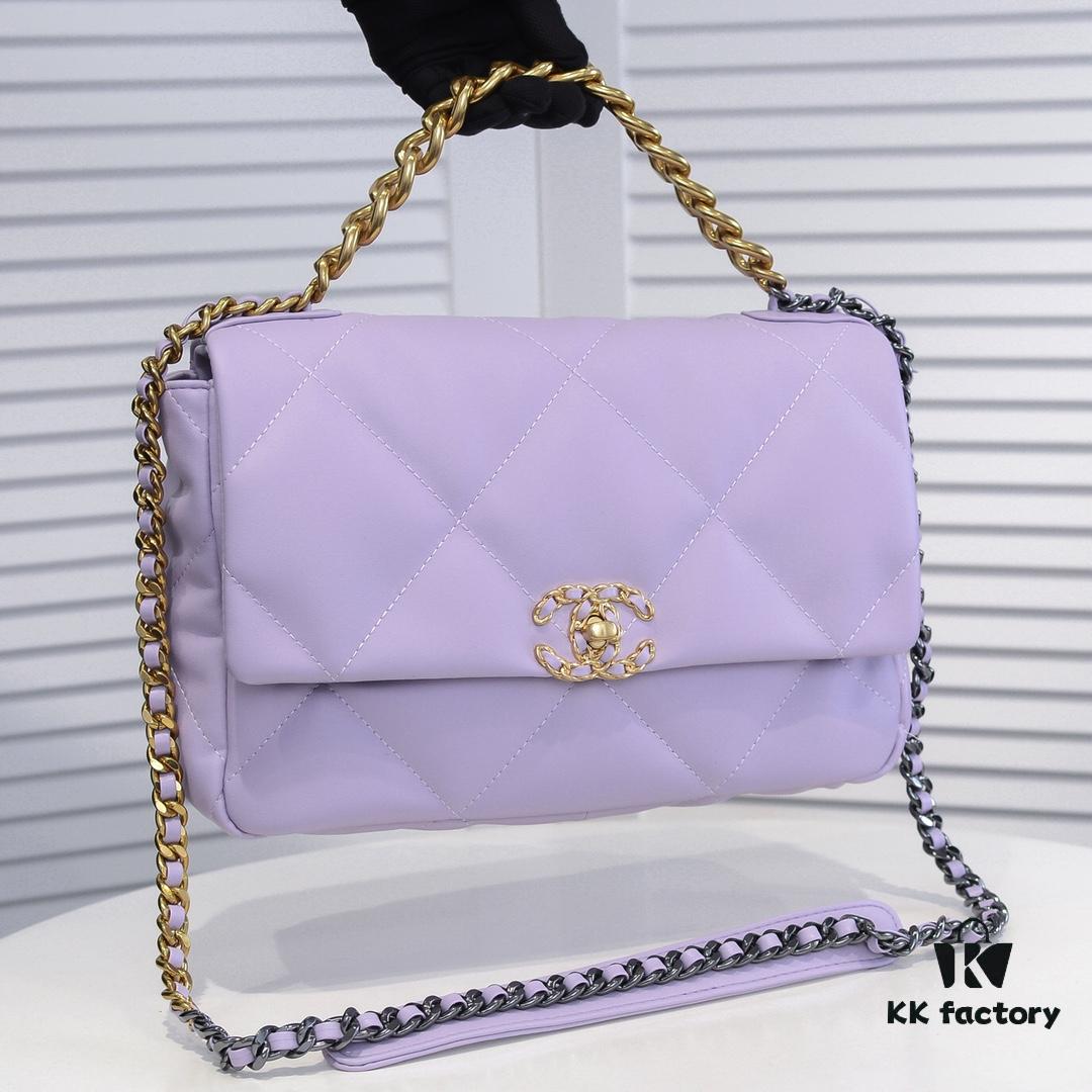 6930556ff09edb6de4c4f25a Purple Medium-Sized Chanel Latest Bestseller Release 📣📣 Synchronized with Counter, Premium Imported Calfskin Leather 🐂, Extremely Soft Texture