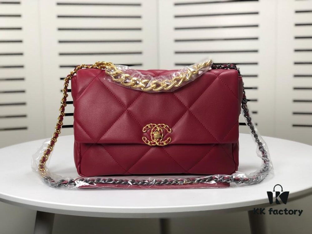 69305571f09edb6de4c4f25f Chanel Burgundy Medium-Sized Bag, Latest Bestseller Release 📣📣 Synchronized with Boutique, Premium Imported Calfskin Leather 🐂, Exceptionally Soft Texture
