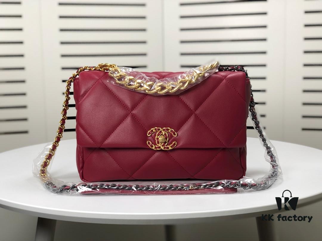 69305571f09edb6de4c4f25f Chanel Burgundy Medium-Sized Bag, Latest Bestseller Release 📣📣 Synchronized with Boutique, Premium Imported Calfskin Leather 🐂, Exceptionally Soft Texture