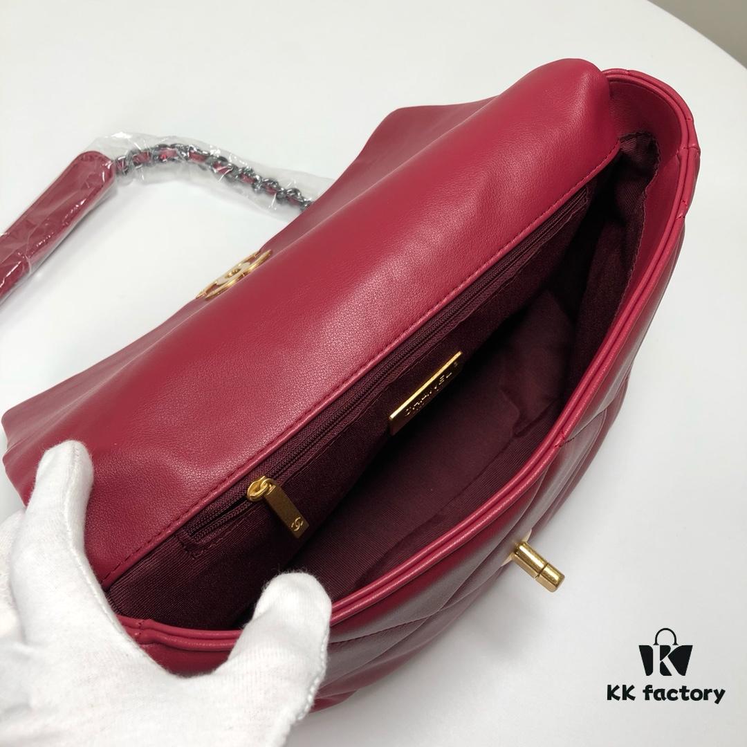 69305576f09edb6de4c4f267 Chanel Burgundy Medium-Sized Bag, Latest Bestseller Release 📣📣 Synchronized with Boutique, Premium Imported Calfskin Leather 🐂, Exceptionally Soft Texture
