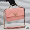 693055a7f09edb6de4c4f2ba Pink Mini Chanel Latest Bestseller Release 📣📣 Synchronized with Counter, Imported Calfskin Leather 🐂 Exceptionally Soft Touch, Superb Fit, Can Be Carried by Hand, on Shoulder or Crossbody, Fully Showcasing Women's Elegant Charm 💃 Act Now