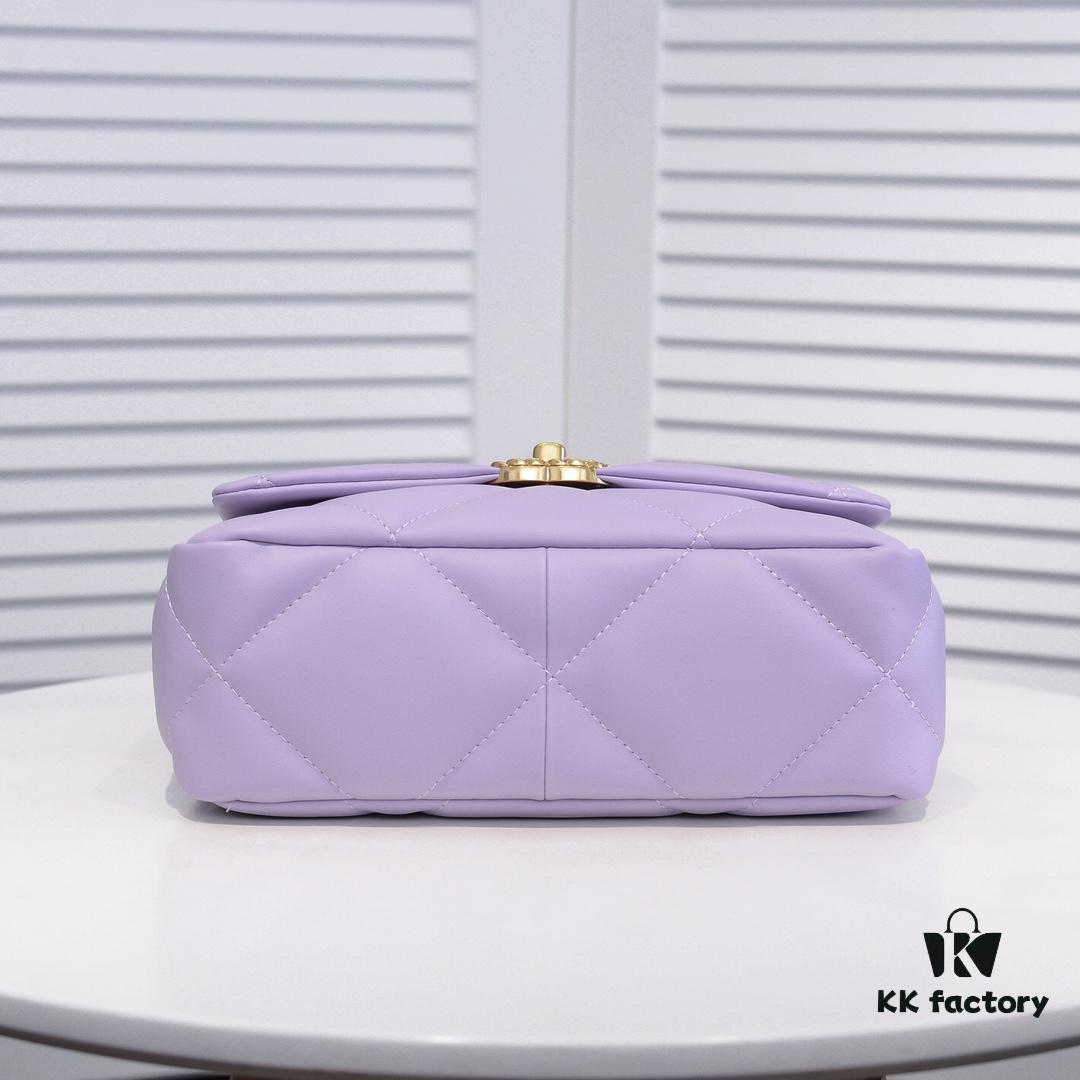693055acf09edb6de4c4f2c1 Purple Small Chanel Latest Bestseller Now Available - Premium Imported Calfskin Leather, Soft Touch, Elegant and Versatile Design