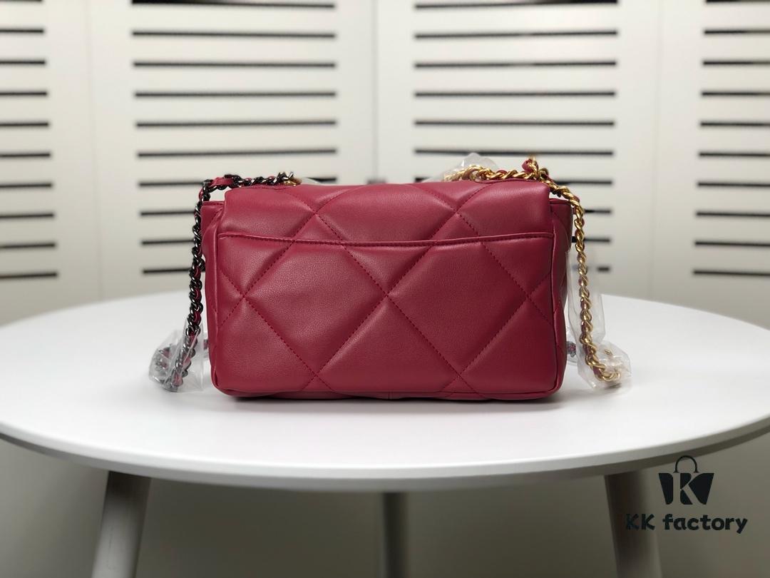 693055b1f09edb6de4c4f2ca Burgundy Red Mini Chanel Latest Bestseller Release 📣📣 Synchronized with Counter, Imported Calfskin Leather, Extremely Soft Touch