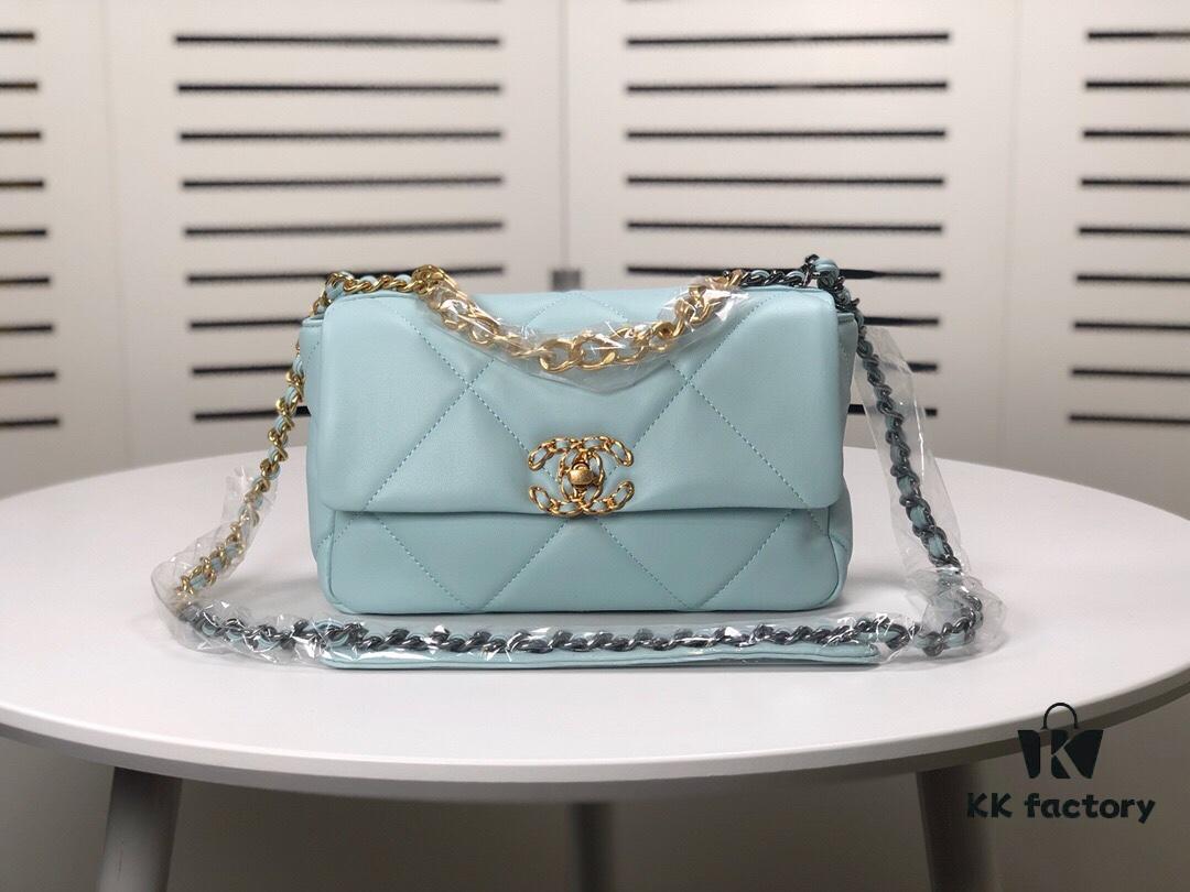 693055baf09edb6de4c4f2da Mint Green Small Chanel Latest Bestseller Release 📣📣 Synchronized with Boutique, Imported Calfskin Leather 🐂, Extremely Soft Touch