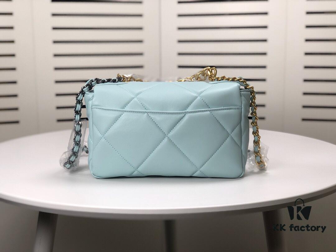 693055baf09edb6de4c4f2dc Mint Green Small Chanel Latest Bestseller Release 📣📣 Synchronized with Boutique, Imported Calfskin Leather 🐂, Extremely Soft Touch
