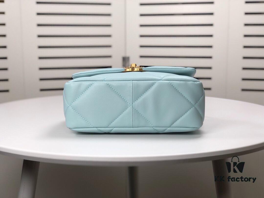 693055bcf09edb6de4c4f2e0 Mint Green Small Chanel Latest Bestseller Release 📣📣 Synchronized with Boutique, Imported Calfskin Leather 🐂, Extremely Soft Touch