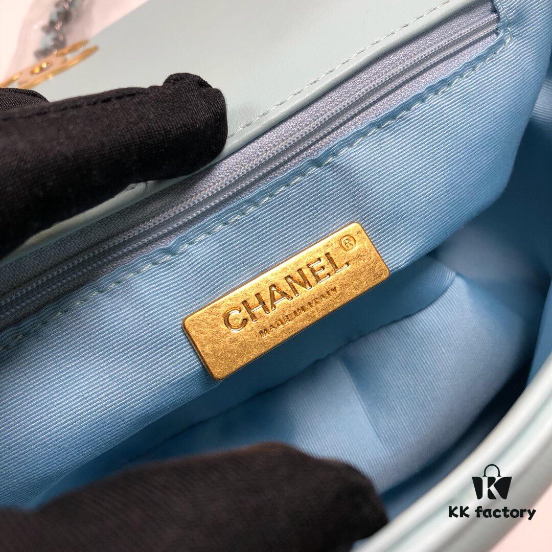 693055bef09edb6de4c4f2e3 Mint Green Small Chanel Latest Bestseller Release 📣📣 Synchronized with Boutique, Imported Calfskin Leather 🐂, Extremely Soft Touch
