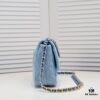 693055c3f09edb6de4c4f2ed Chanel 22p Spring-Summer Collection New 19Bag Denim Light Blue Sand Silver Hardware