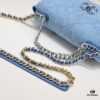 693055c6f09edb6de4c4f2f1 Chanel 22p Spring-Summer Collection New 19Bag Denim Light Blue Sand Silver Hardware