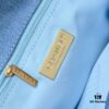 693055c6f09edb6de4c4f2f3 Chanel 22p Spring-Summer Collection New 19Bag Denim Light Blue Sand Silver Hardware