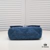 693055c9f09edb6de4c4f2f6 Chanel 22p Spring-Summer Collection Denim Bag in Light Blue with Silver-Tone Hardware