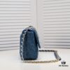 693055cbf09edb6de4c4f2f9 Chanel 22p Spring-Summer Collection Denim Bag in Light Blue with Silver-Tone Hardware
