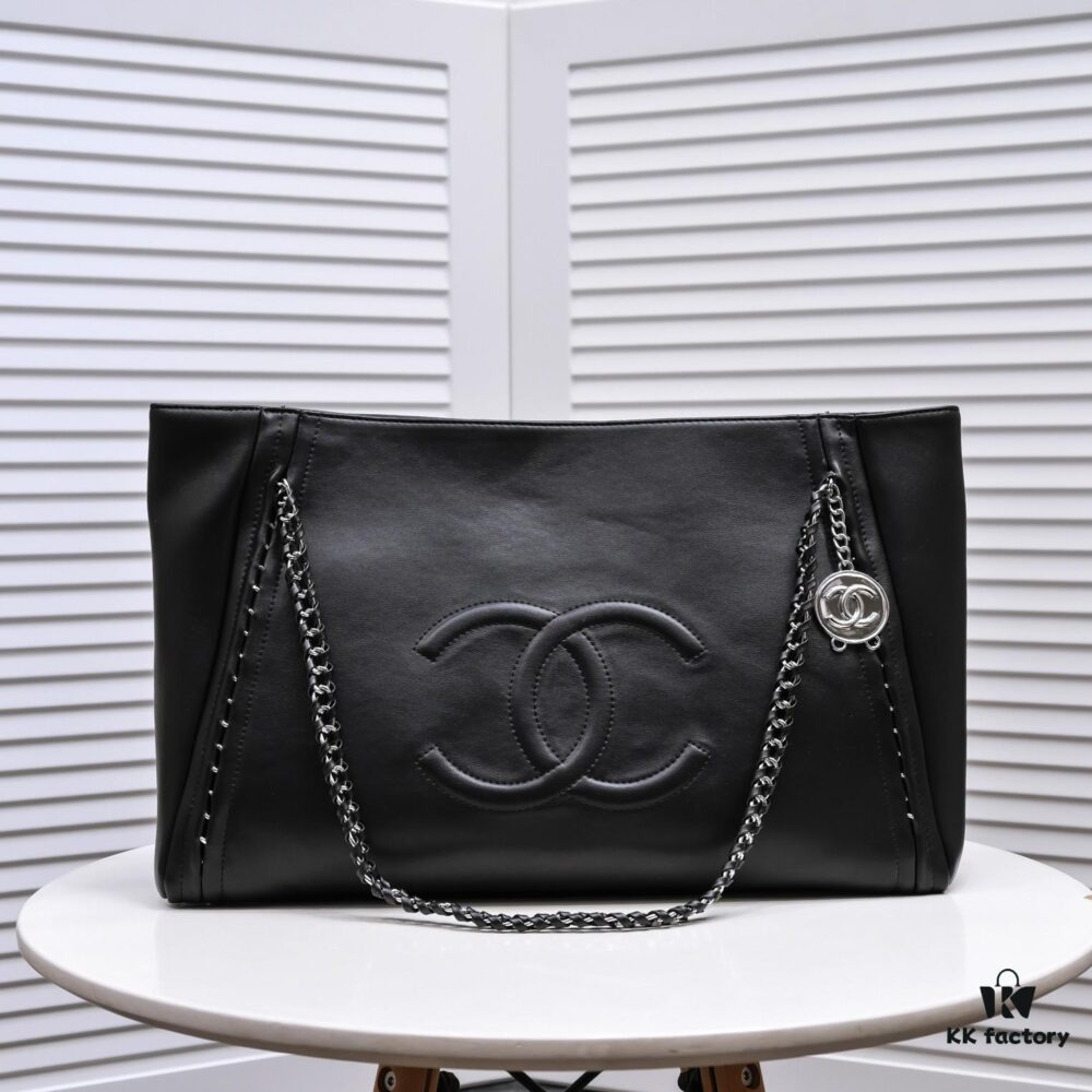 693055f6f09edb6de4c4f339 Chanel New Arrival Tote Bag in Stock ✨✨ Chanel A2021 Haute Mainline Collection Woven Hardware Logo Tote 🛍️