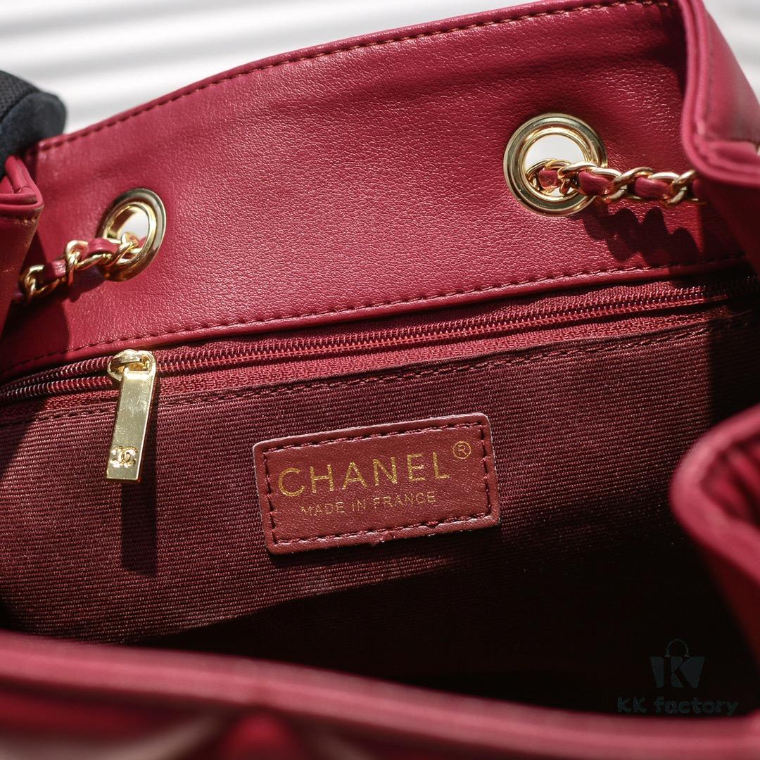 69305601f09edb6de4c4f34f Large CHANEL 2020 New Arrival Double C Chain Drawstring Mini Bucket Bag
