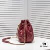 CHANEL Small 2020 New Double C Chain Drawstring Mini Bucket Bag