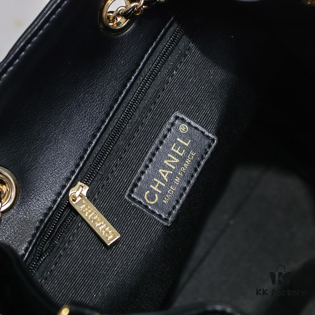 69305605f09edb6de4c4f355 Large CHANEL 2020 New Arrival Double C Chain Drawstring Mini Bucket Bag