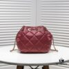 CHANEL Small 2020 New Double C Chain Drawstring Mini Bucket Bag