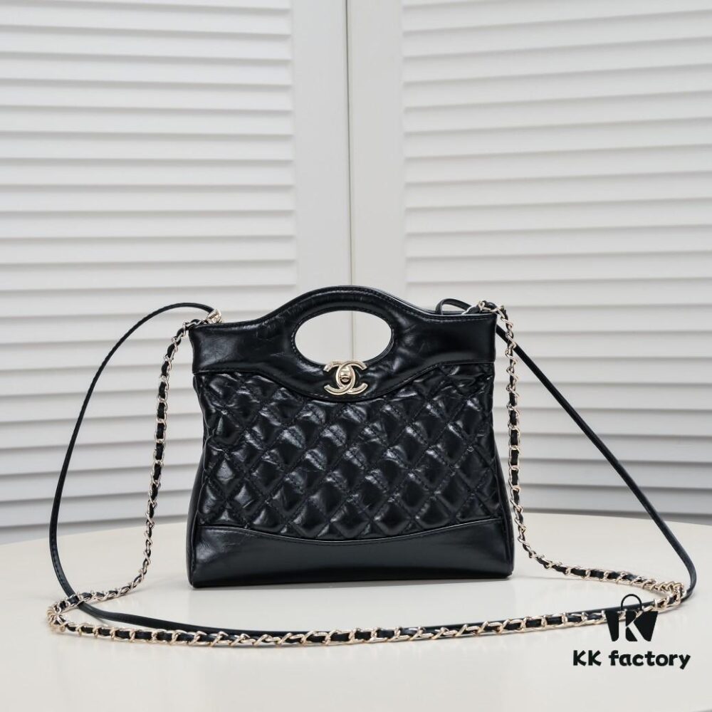 Mini Chanel 23A Swan Mini 31 Bag AS4133 Fashion Statement in Chocolate Brown