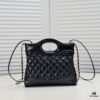 69305617f09edb6de4c4f374 Mini Chanel 23A Swan Mini 31 Bag AS4133 Fashion Statement in Chocolate Brown