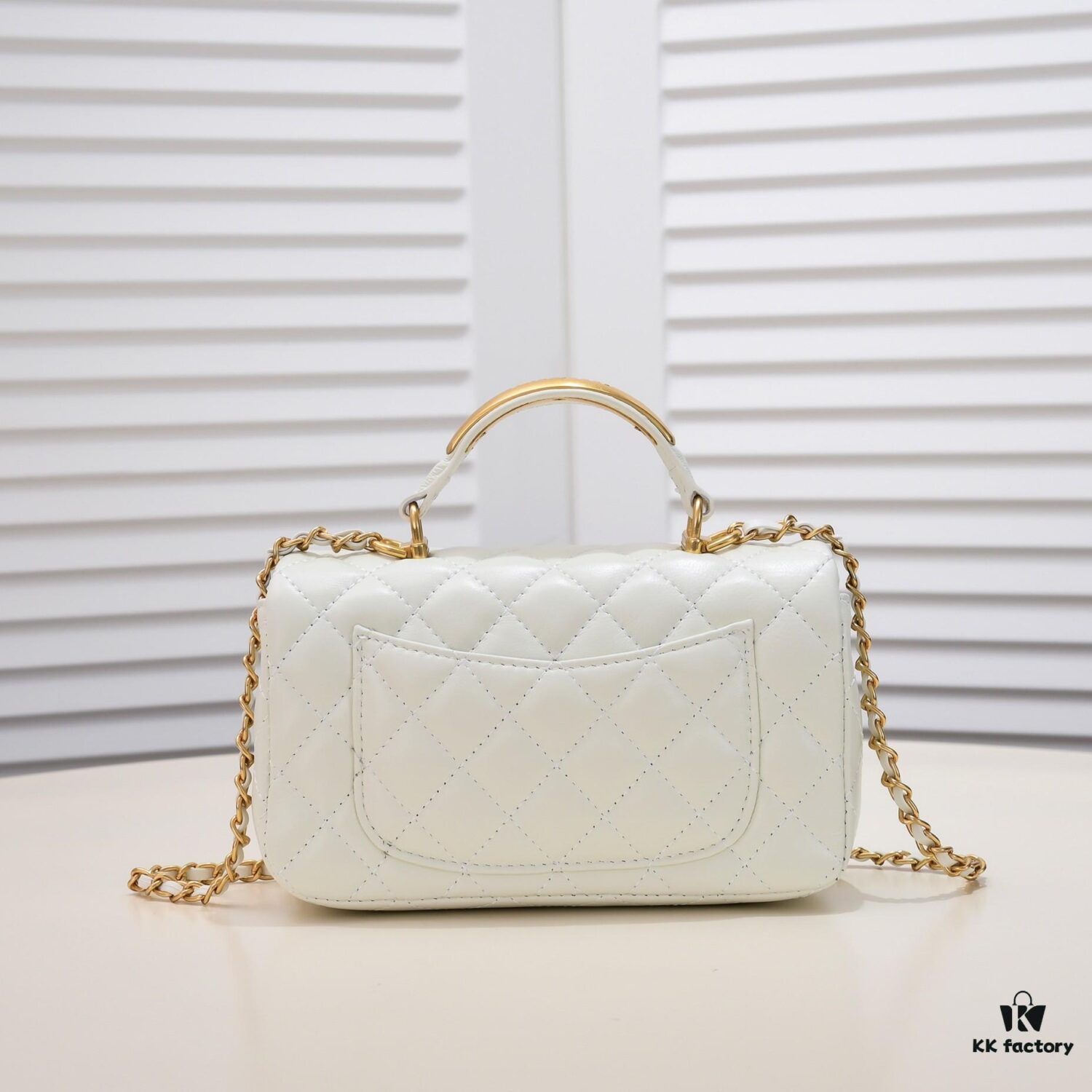 6930561bf09edb6de4c4f37c Chanel 22B Latest Mini CF Handle with Hardware Accents, New AS2431 Classic Quilted Flap Bag