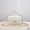 6930561cf09edb6de4c4f37d Chanel 22B Latest Mini CF Handle with Hardware Accents, New AS2431 Classic Quilted Flap Bag