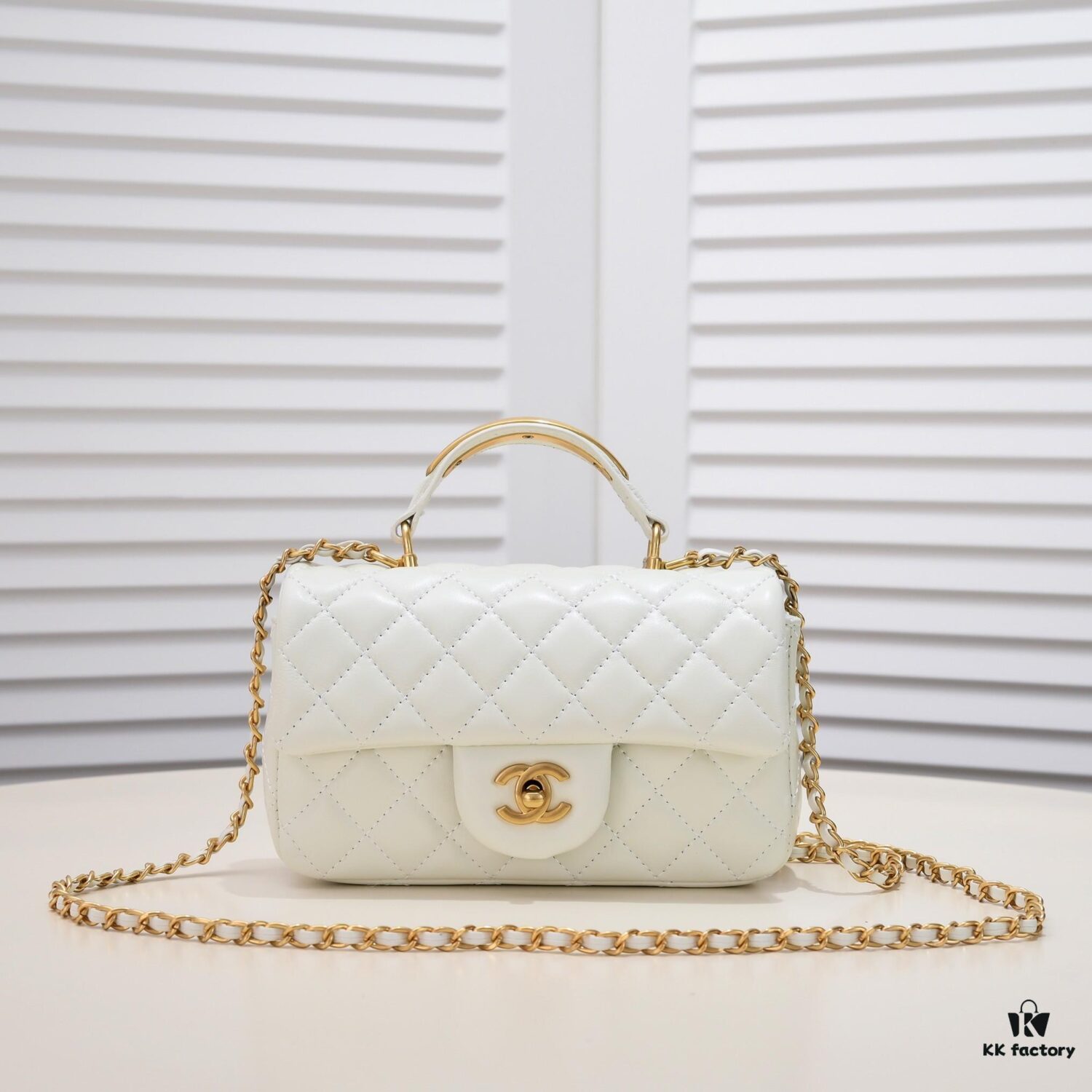 6930561cf09edb6de4c4f37d Chanel 22B Latest Mini CF Handle with Hardware Accents, New AS2431 Classic Quilted Flap Bag