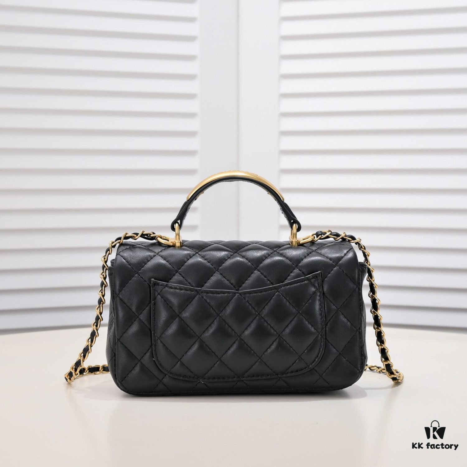 69305621f09edb6de4c4f388 Chanel 22B Latest Mini CF Handle with Hardware Accents, New AS2431 Classic Quilted Flap Bag