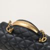 69305621f09edb6de4c4f389 Chanel 22B Latest Mini CF Handle with Hardware Accents, New AS2431 Classic Quilted Flap Bag
