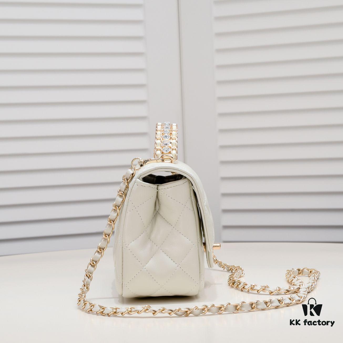 69305623f09edb6de4c4f38d Large Size 🦋 Chanel 🖤 23A Diamond Handle CF Mini, Early Release and Already Secured 💎