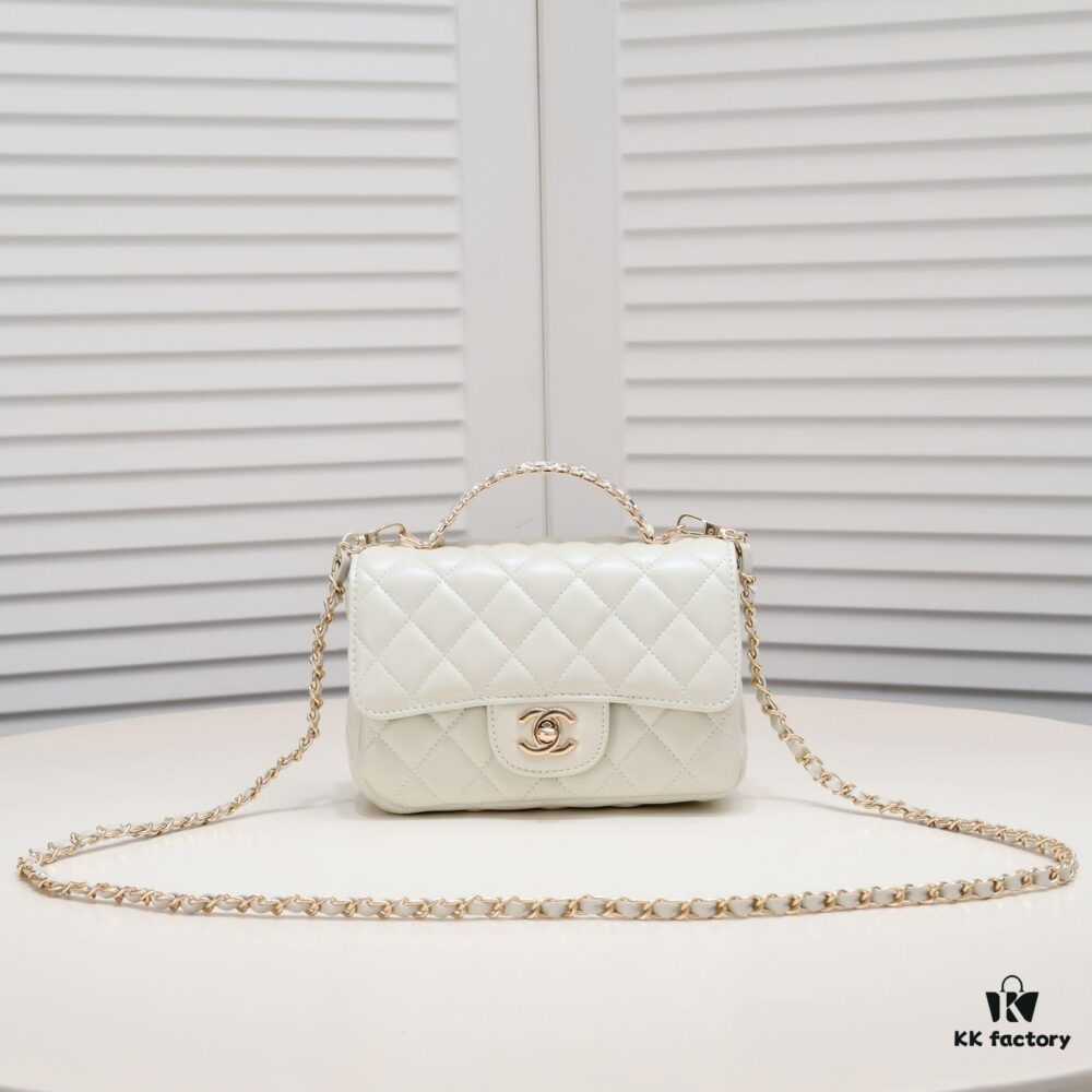 6930562cf09edb6de4c4f39e Small Size 🦋 Chanel 🖤 23A Diamond Handle CF Mini, Early Release 💎