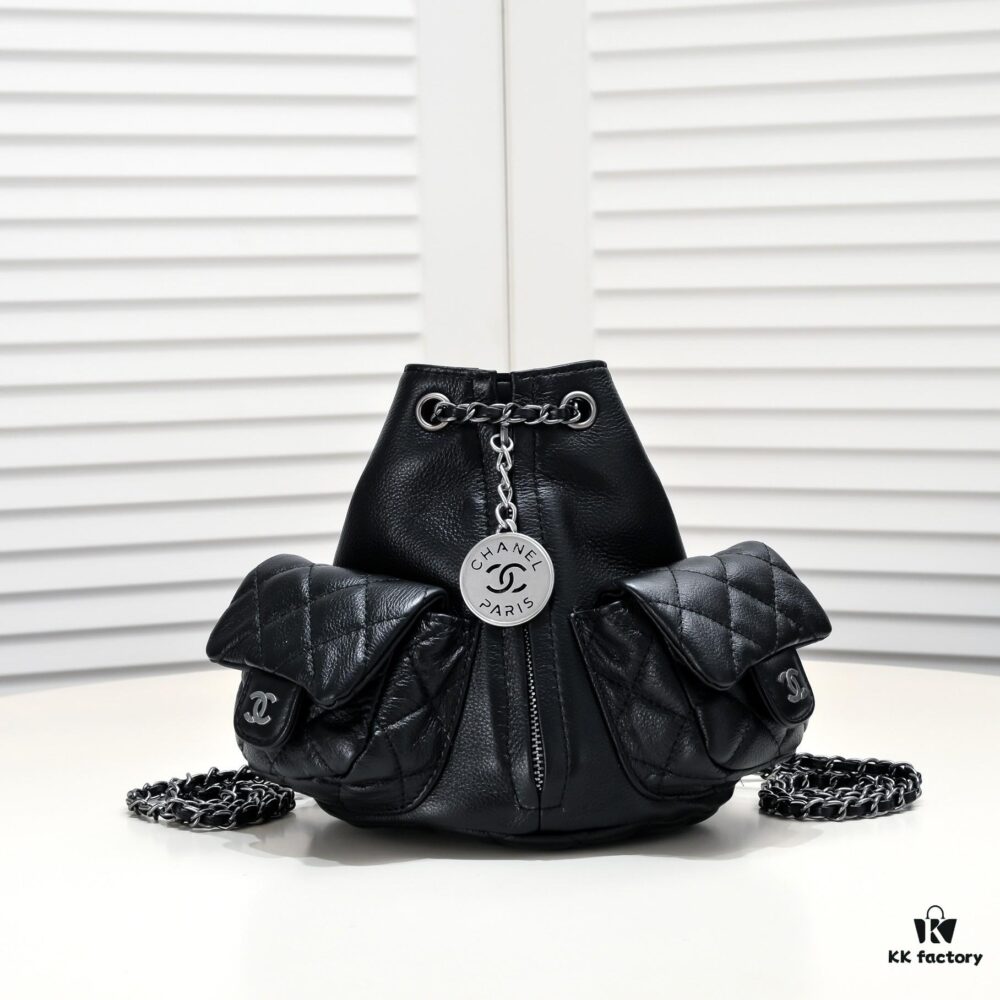 6930568ff09edb6de4c4f45c Chanel 23B Imported Top-Grade Calfskin Frog Double Shoulder Bag
