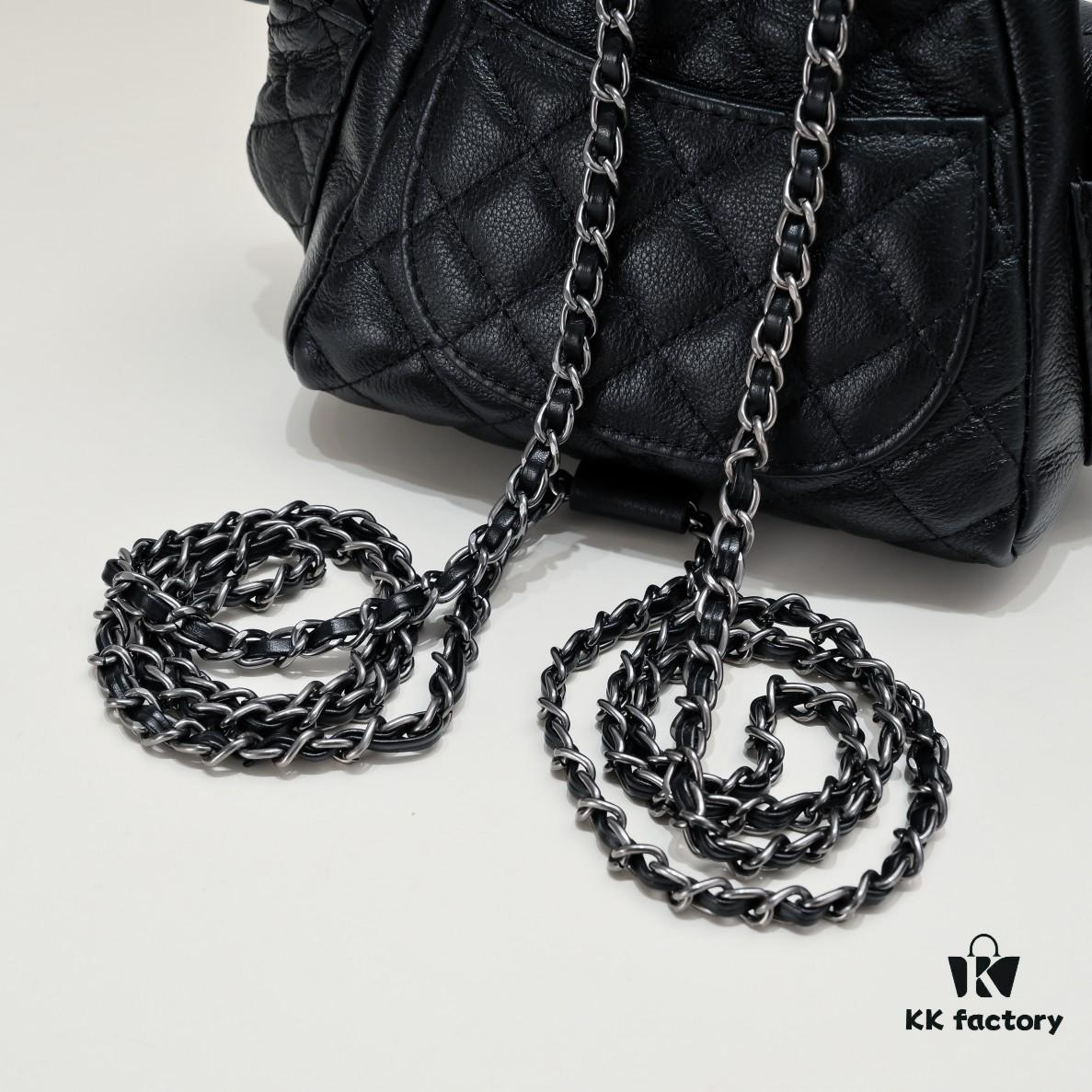 Chanel 23B Imported Top-Grade Calfskin Frog Double Shoulder Bag