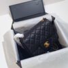 693056abf09edb6de4c4f48b CHANEL France Boutique Collection Metal CF Bag with Golden Beads - Large and Small Sizes
