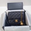 693056abf09edb6de4c4f48d CHANEL France Boutique Collection Metal CF Bag with Golden Beads - Large and Small Sizes
