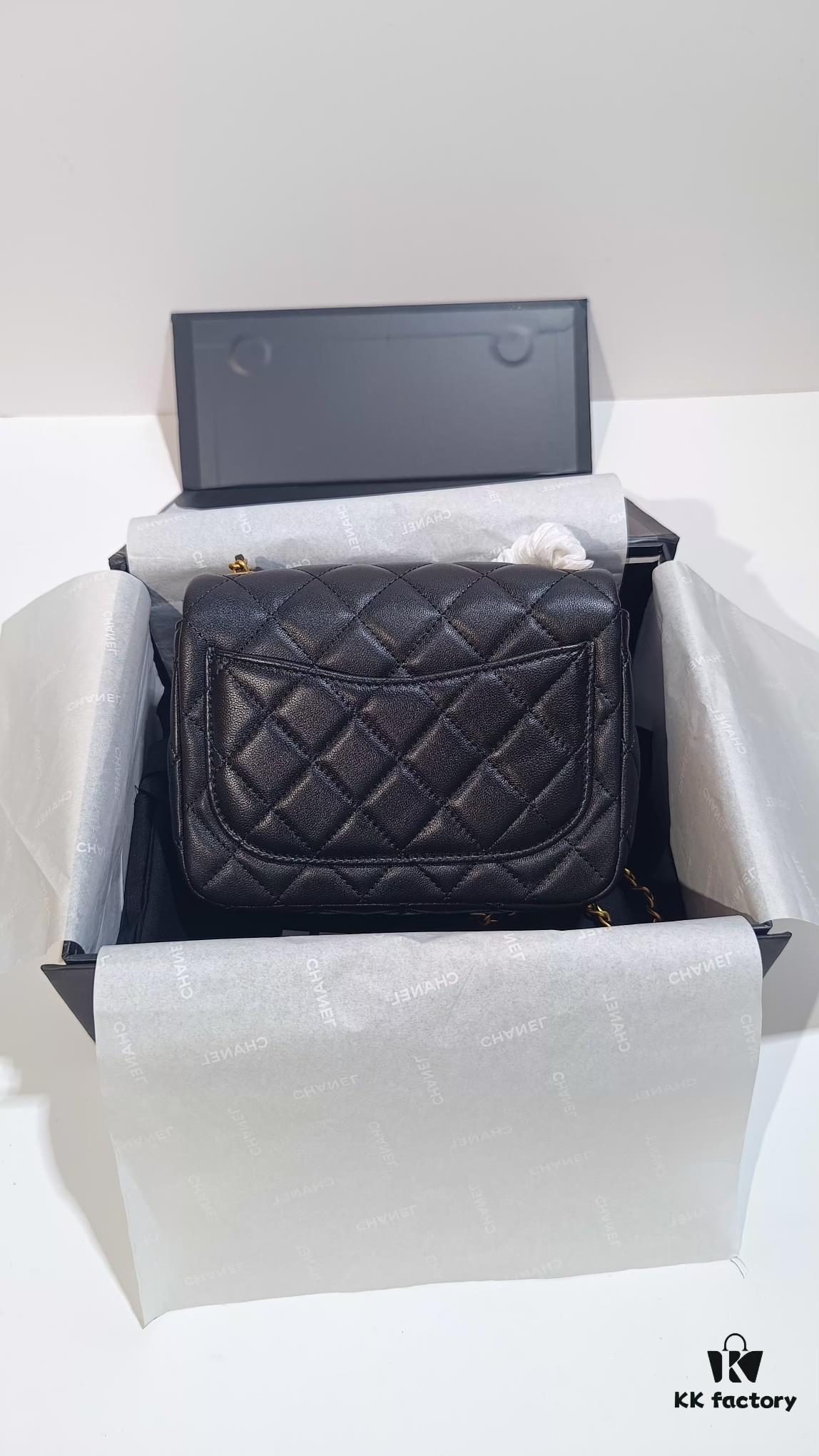 693056acf09edb6de4c4f48f CHANEL France Boutique Collection Metal CF Bag with Golden Beads - Large and Small Sizes