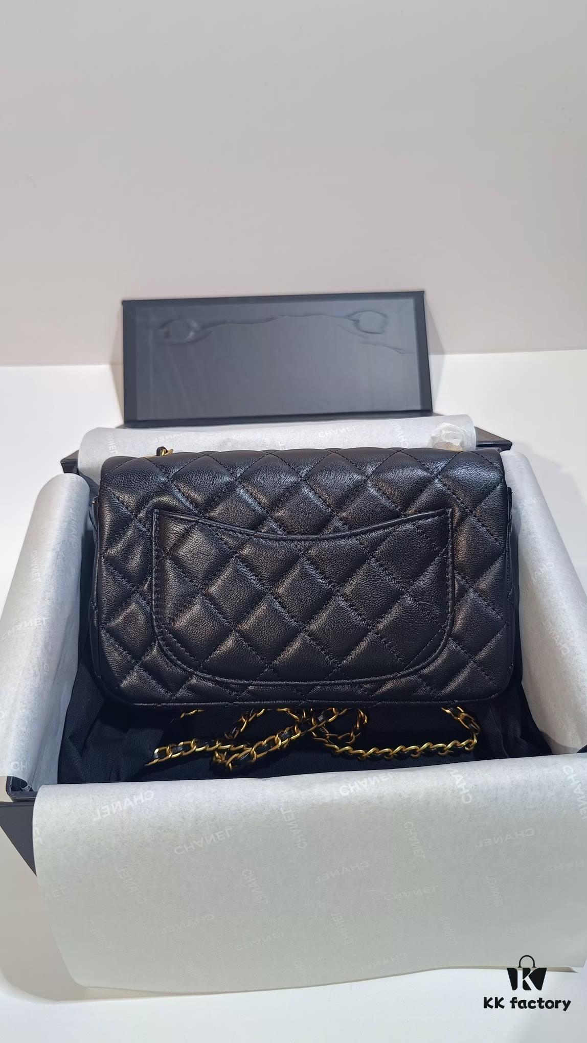 693056b7f09edb6de4c4f49d CHANEL France Handcrafted Luxury Metal CF Bag with Golden Beads - Large and Small Sizes Available