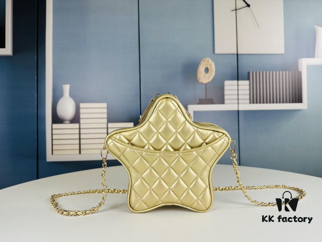 693056e9f09edb6de4c4f4d1 New Arrival Luxury Chanel Lucky Star Bag – Stunning Celestial Design, Golden Shine, Unique Star-Shaped Style, Chic and Elegant