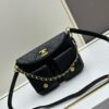 69305705f09edb6de4c4f4ed Upgraded Lamb Skin 24P 👑 Chanel 24P This Season's Dark Horse Hobo Hippie Bag